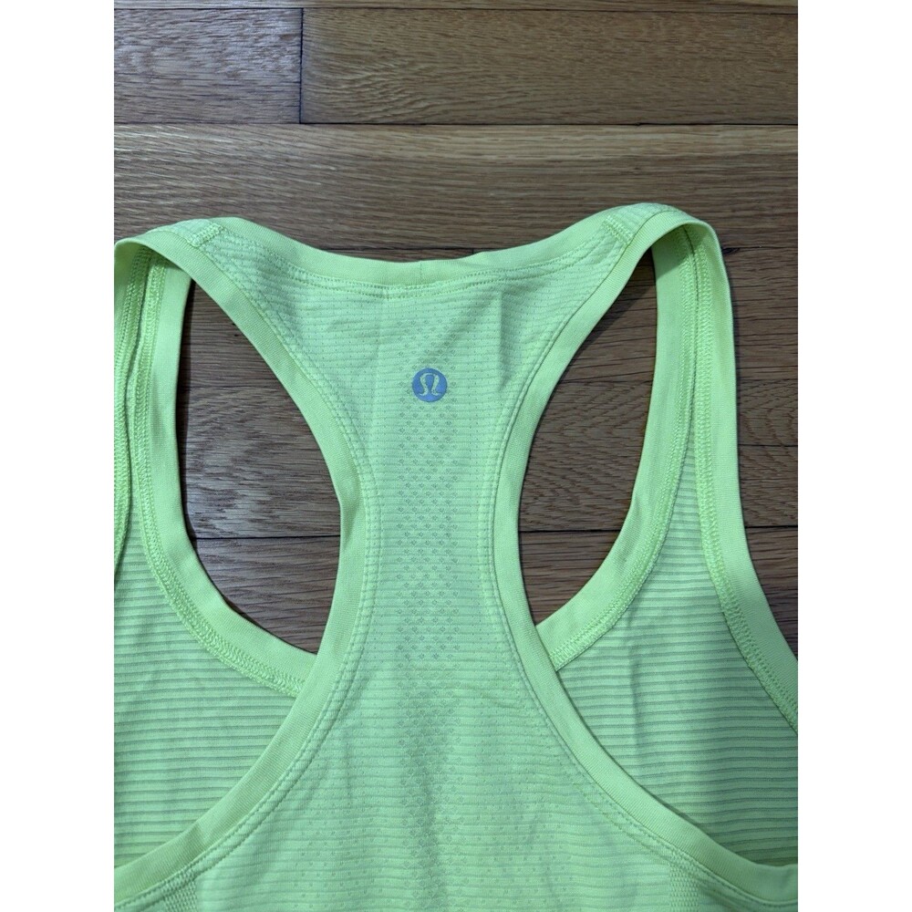 Lululemon Size 4 Swiftly Tech Tank Racerback Neon… - image 4